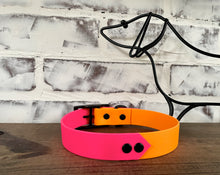 Load image into Gallery viewer, Neon Pink &amp; Orange  - Waterproof Dog Collar