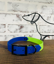 Load image into Gallery viewer, Royal Blue and Lime - Waterproof Dog Collar