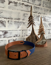 Load image into Gallery viewer, Navy &amp; Caramel  - Waterproof Dog Collar