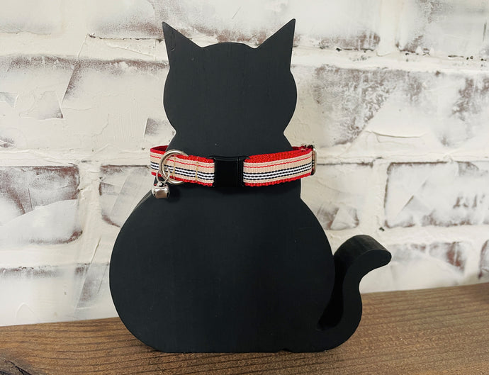 Preppy Striped Cat Collar Breakaway