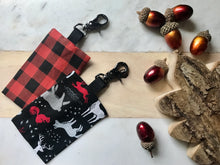 Load image into Gallery viewer, Buffalo Plaid or Forest Animal Dog Poop Bag Dispenser