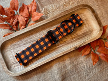 Load image into Gallery viewer, 1.5&quot; Orange and Black Plaid