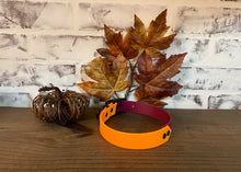 Load image into Gallery viewer, Burgundy and Orange  - Waterproof Dog Collar