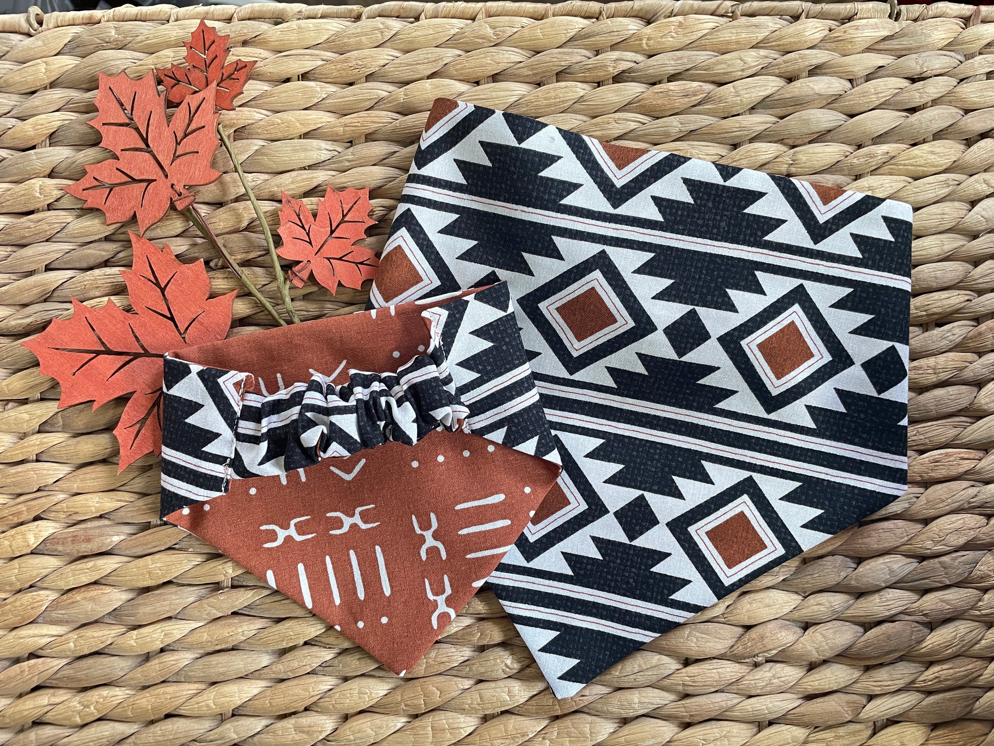 Boho Aztec Reversible Bandana