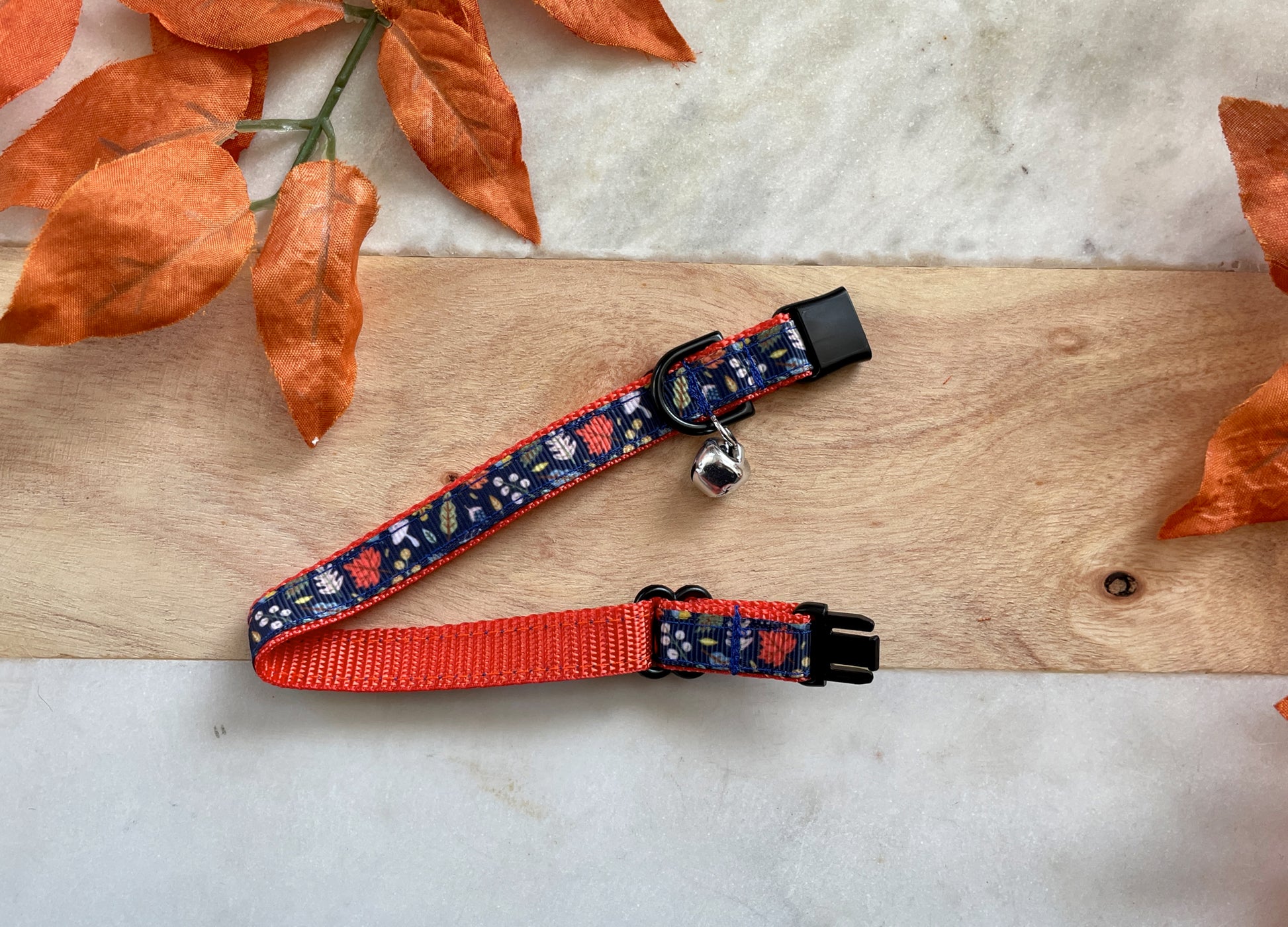 Fall Floral Cat Collar Breakaway
