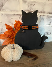 Load image into Gallery viewer, Orange Plaid Cat Collar Breakaway