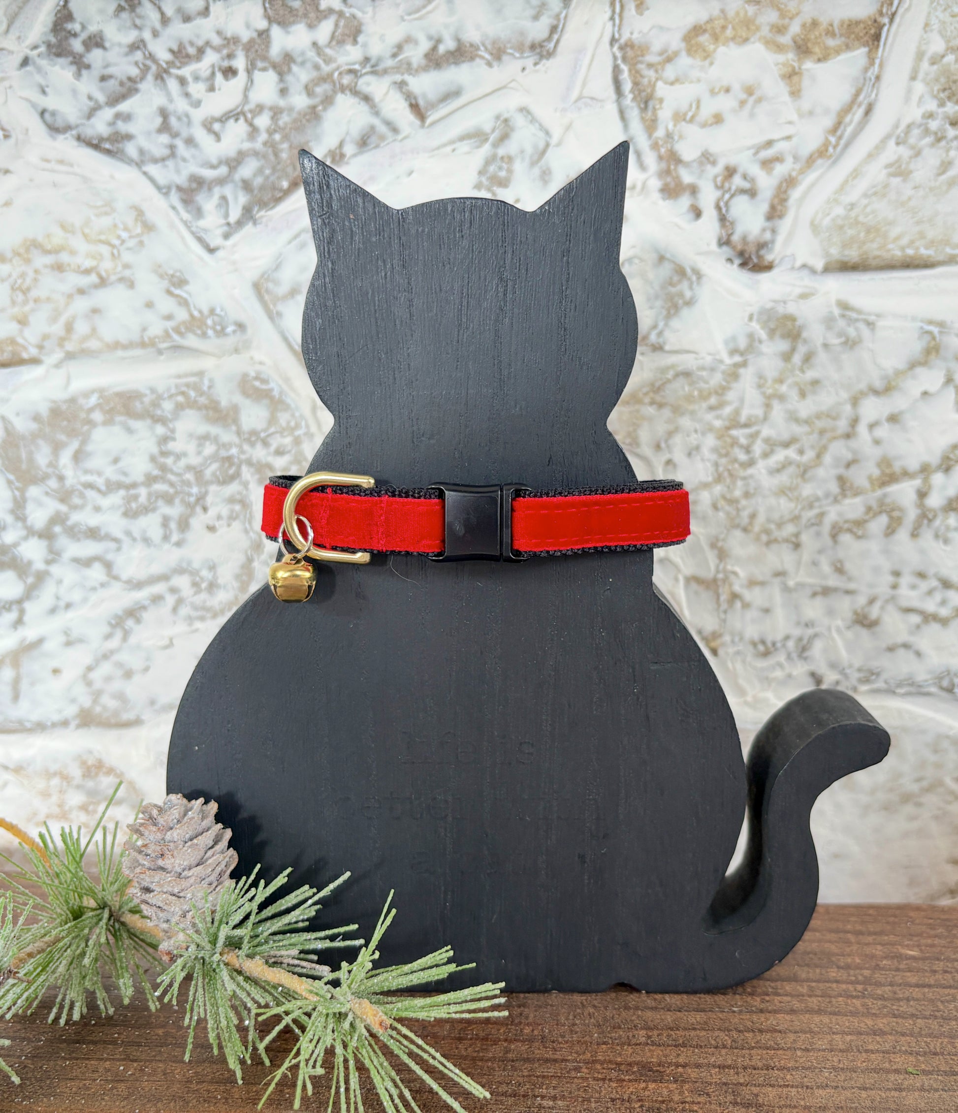 Red Velvet Cat Collar Breakaway
