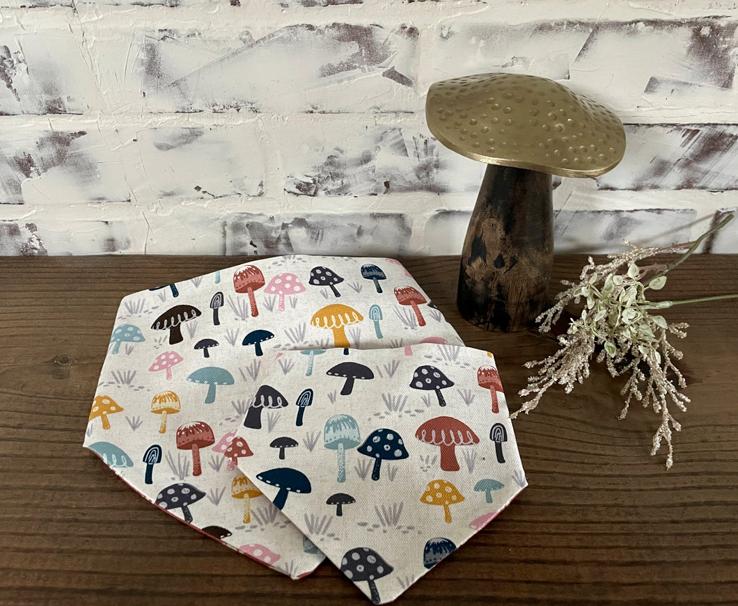 Cottage Mushroom Reversible Bandana