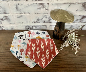 Cottage Mushroom Reversible Bandana