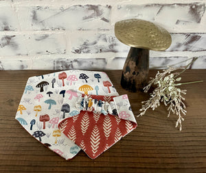 Cottage Mushroom Reversible Bandana