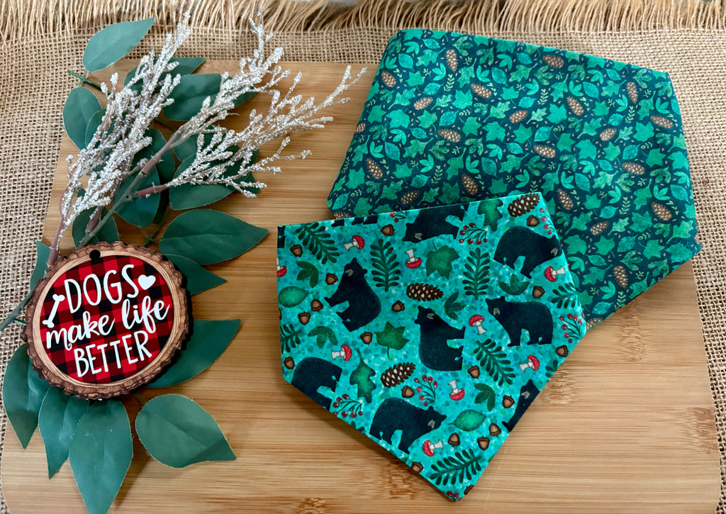 Bear Necessities Reversible Bandana