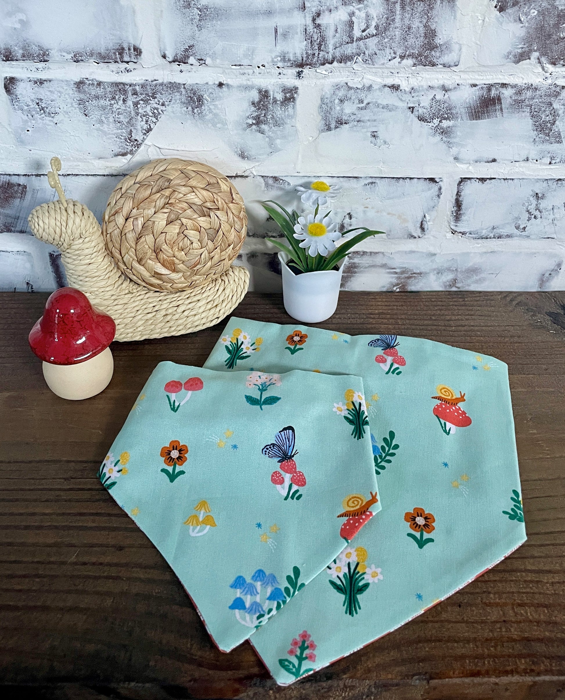 Spring Garden Reversible Bandana