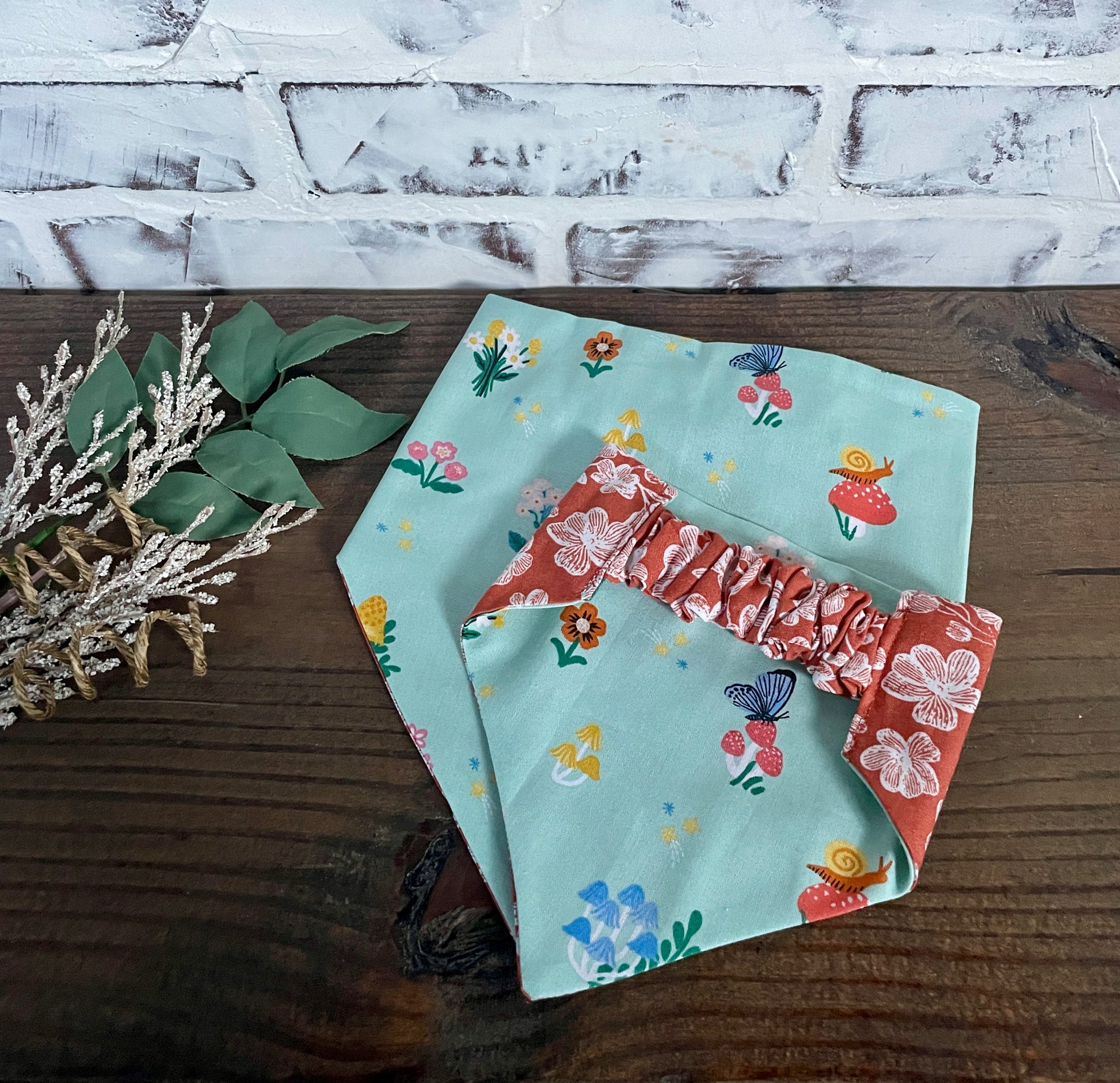 Spring Garden Reversible Bandana