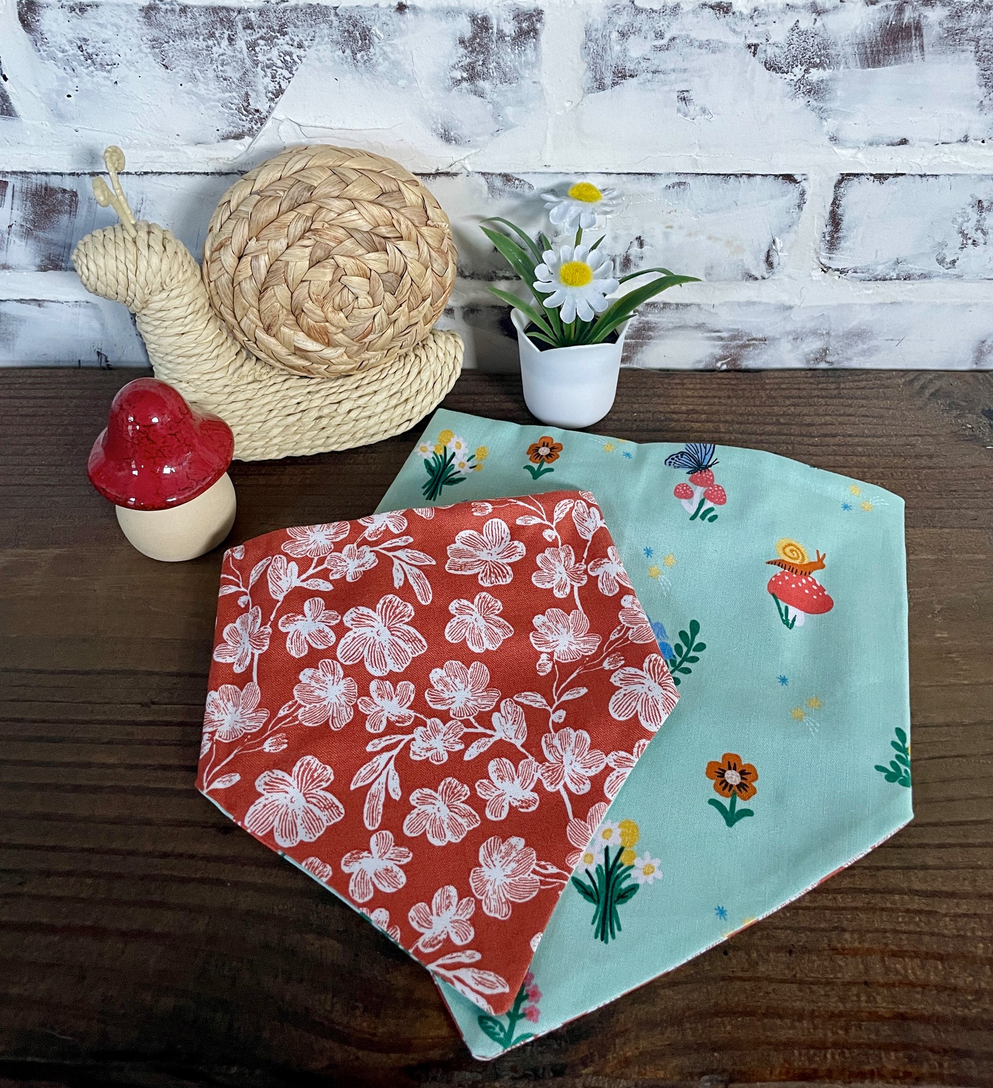 Spring Garden Reversible Bandana