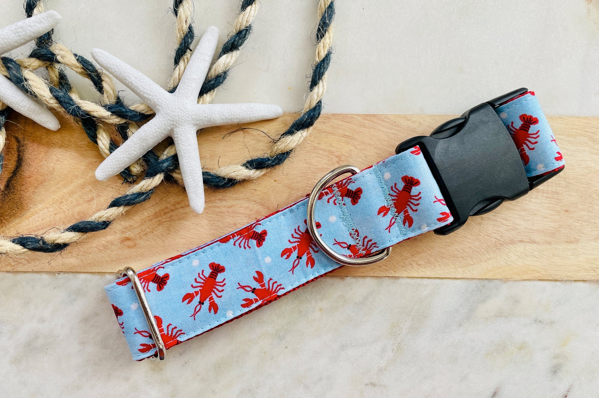1.5" Lobster Polka Dot