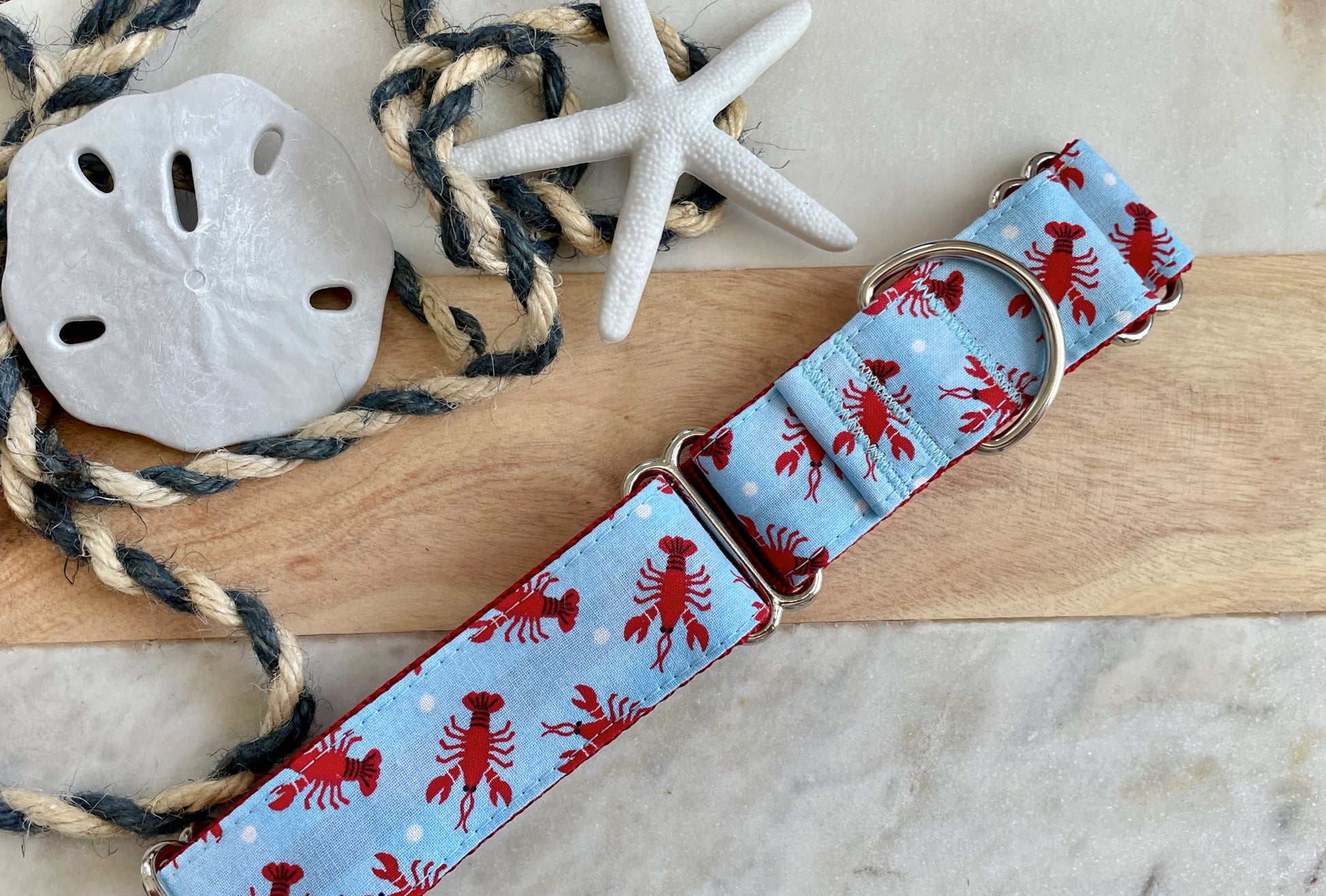 1.5" Lobster Polka Dot