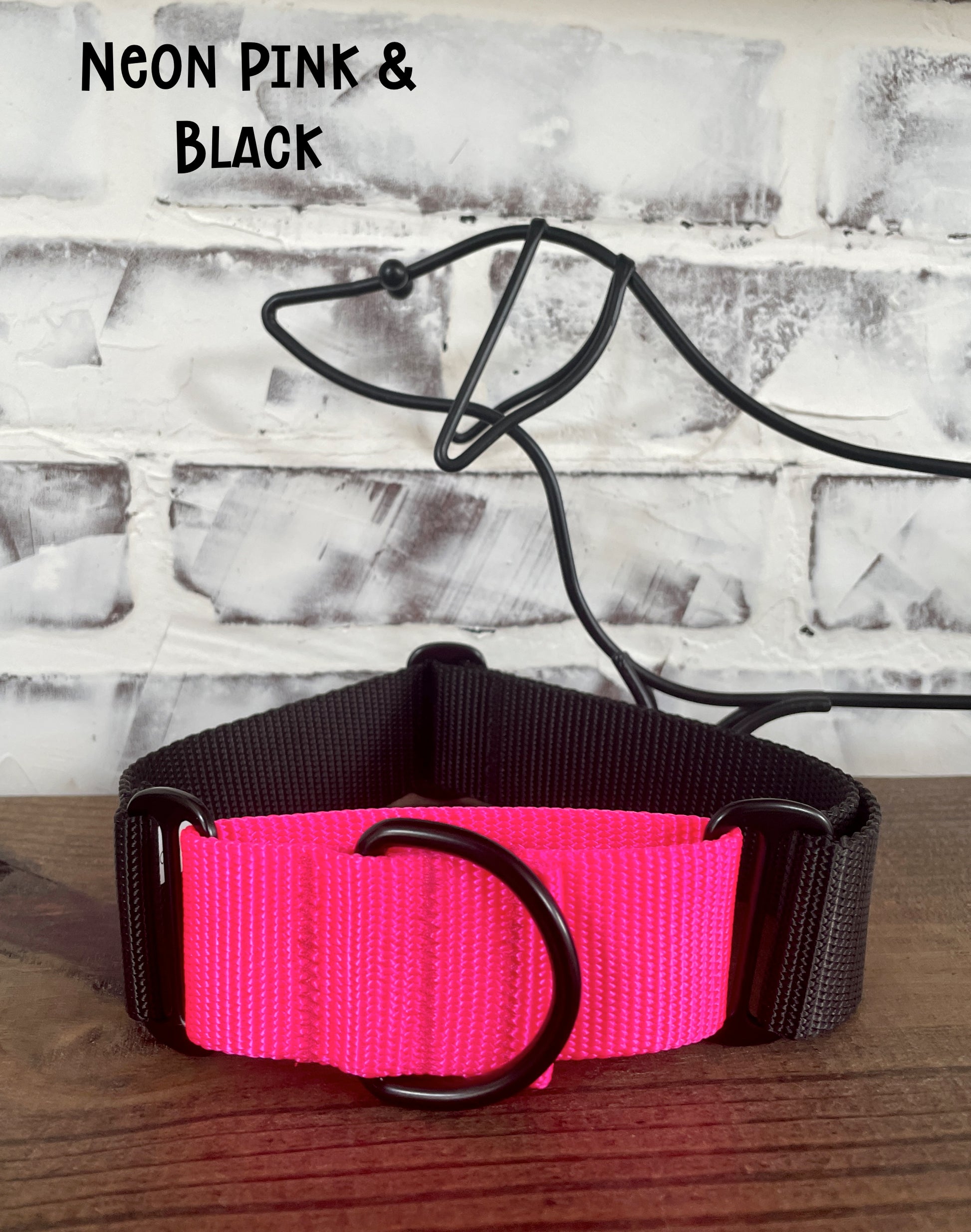 1.5" Wide Solid Nylon Martingale - Pick your Color