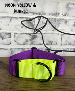 1.5" Wide Solid Nylon Martingale - Pick your Color