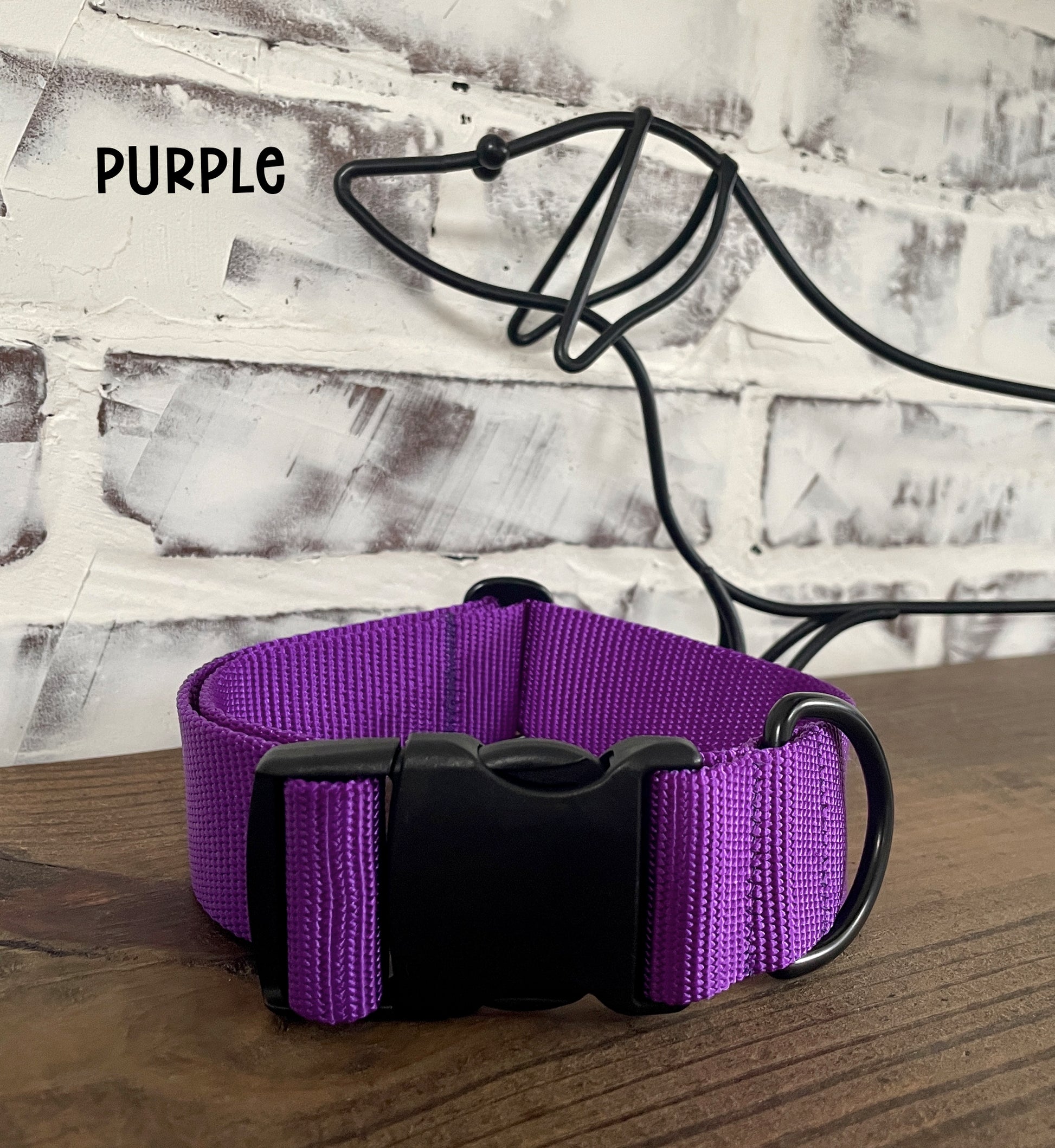 1.5" Wide Solid Nylon Collar