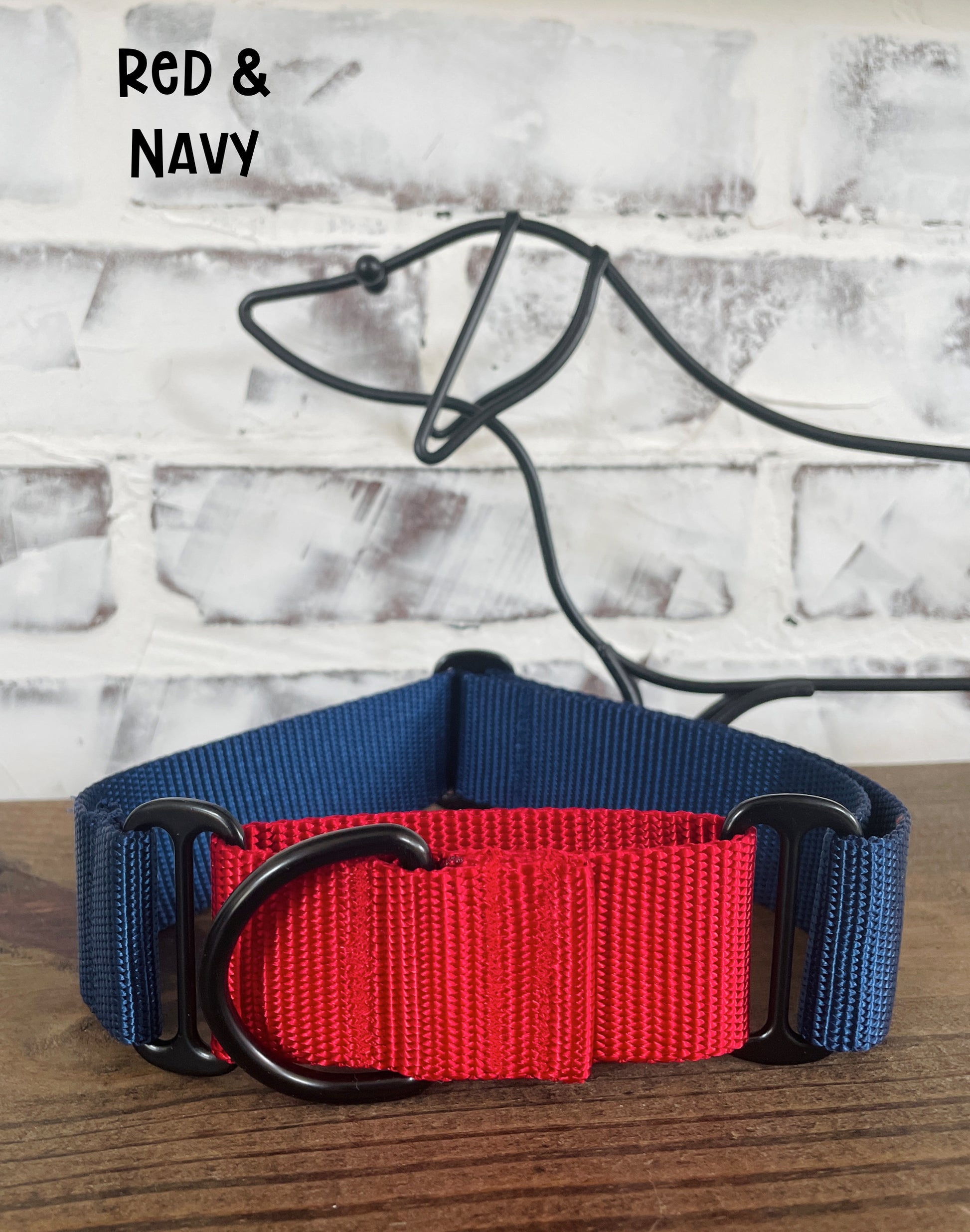 1.5" Wide Solid Nylon Martingale - Pick your Color