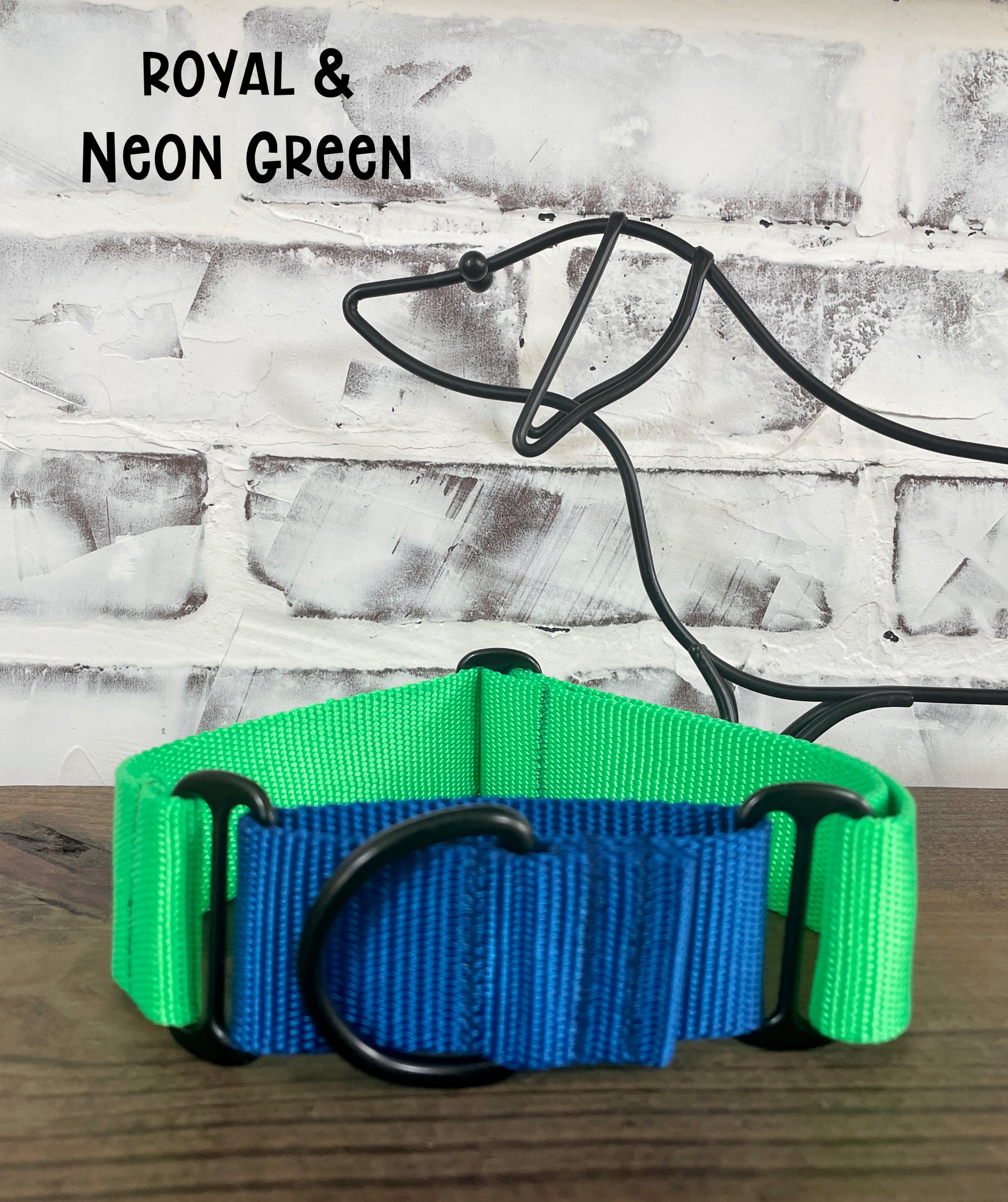1.5" Wide Solid Nylon Martingale - Pick your Color