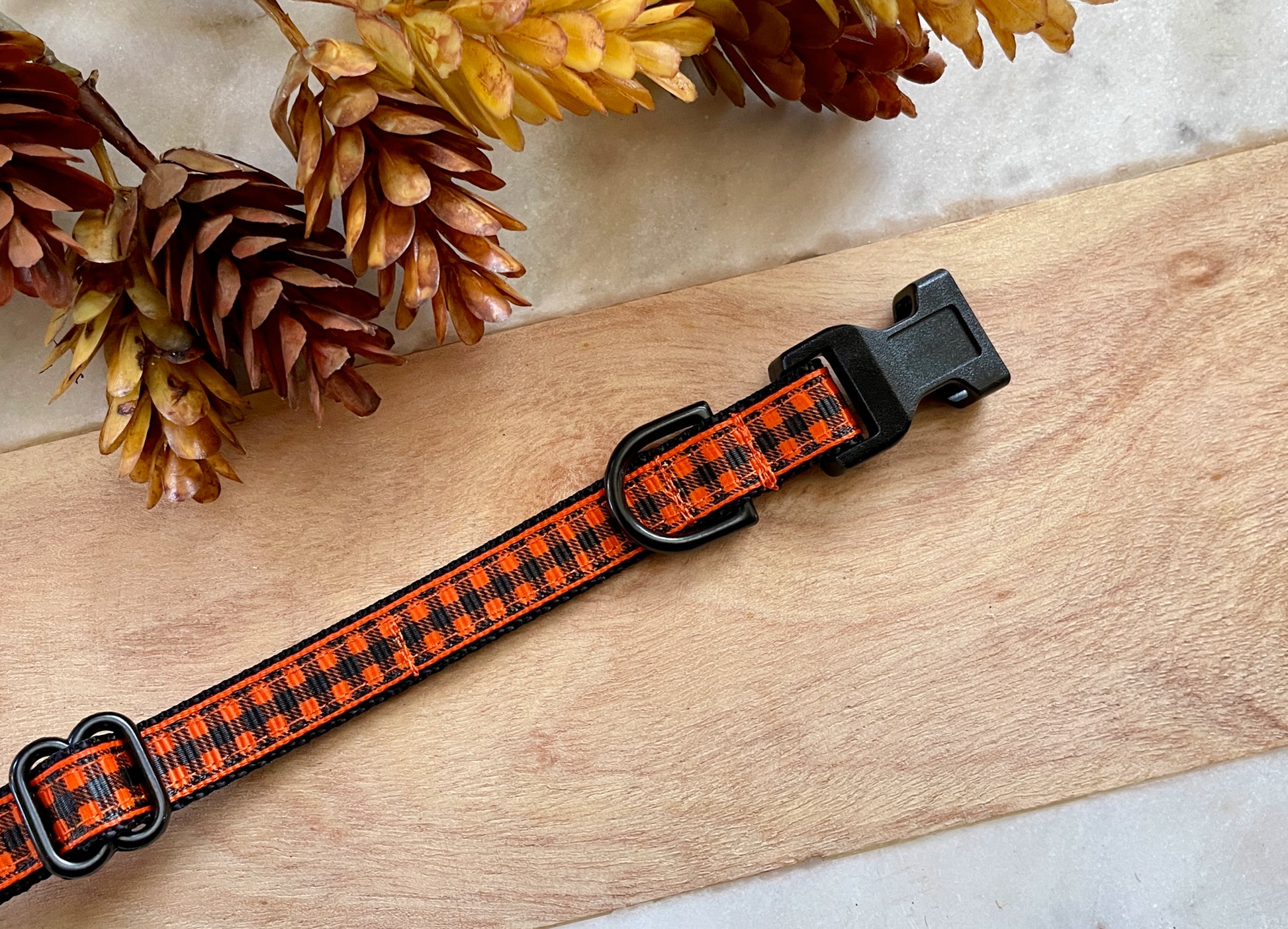 1/2" Orange Plaid