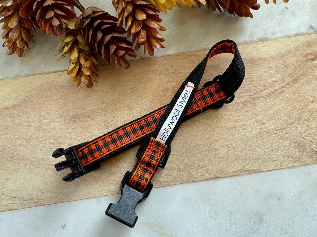 1/2" Orange Plaid