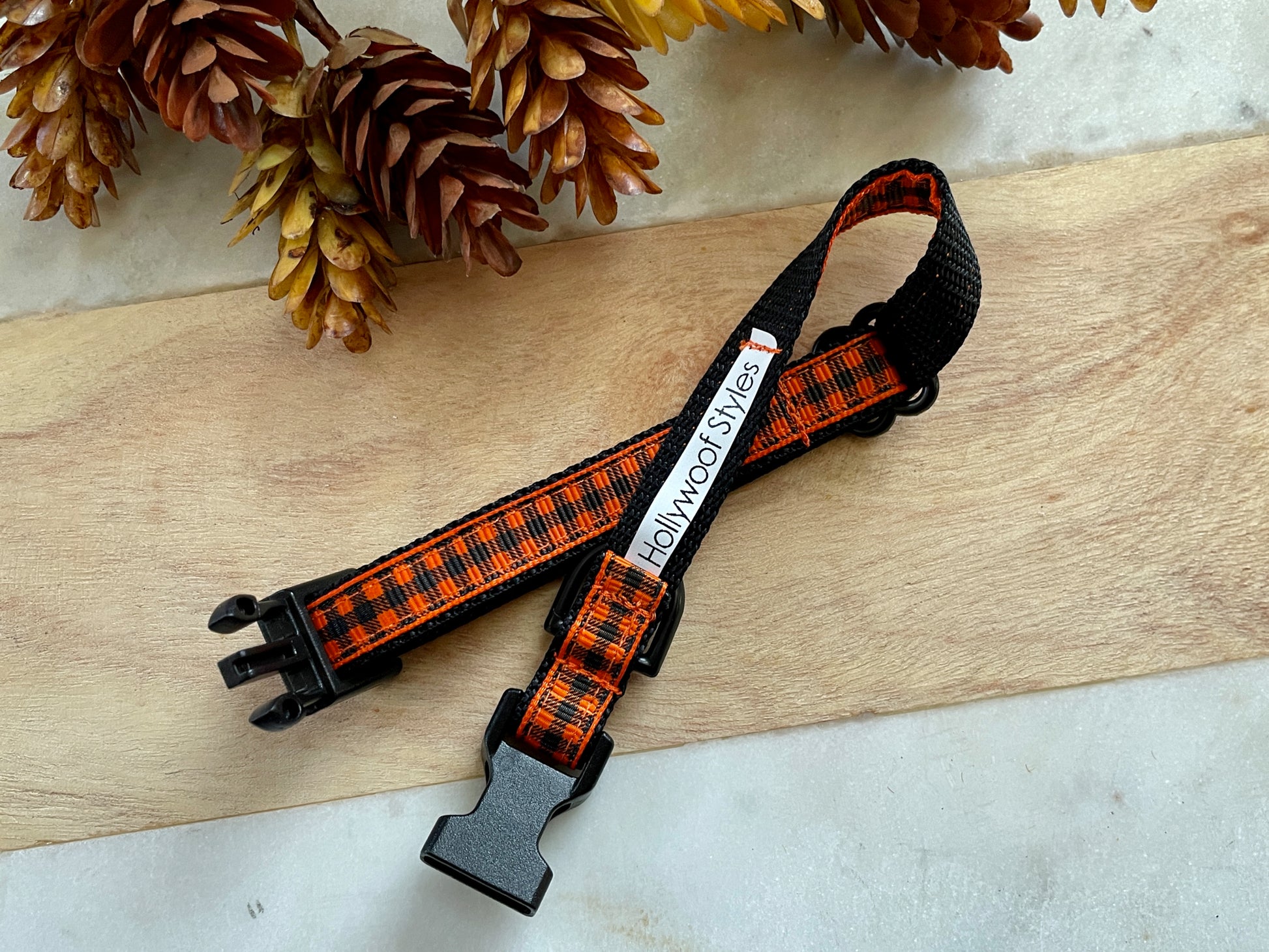 1/2" Orange Plaid
