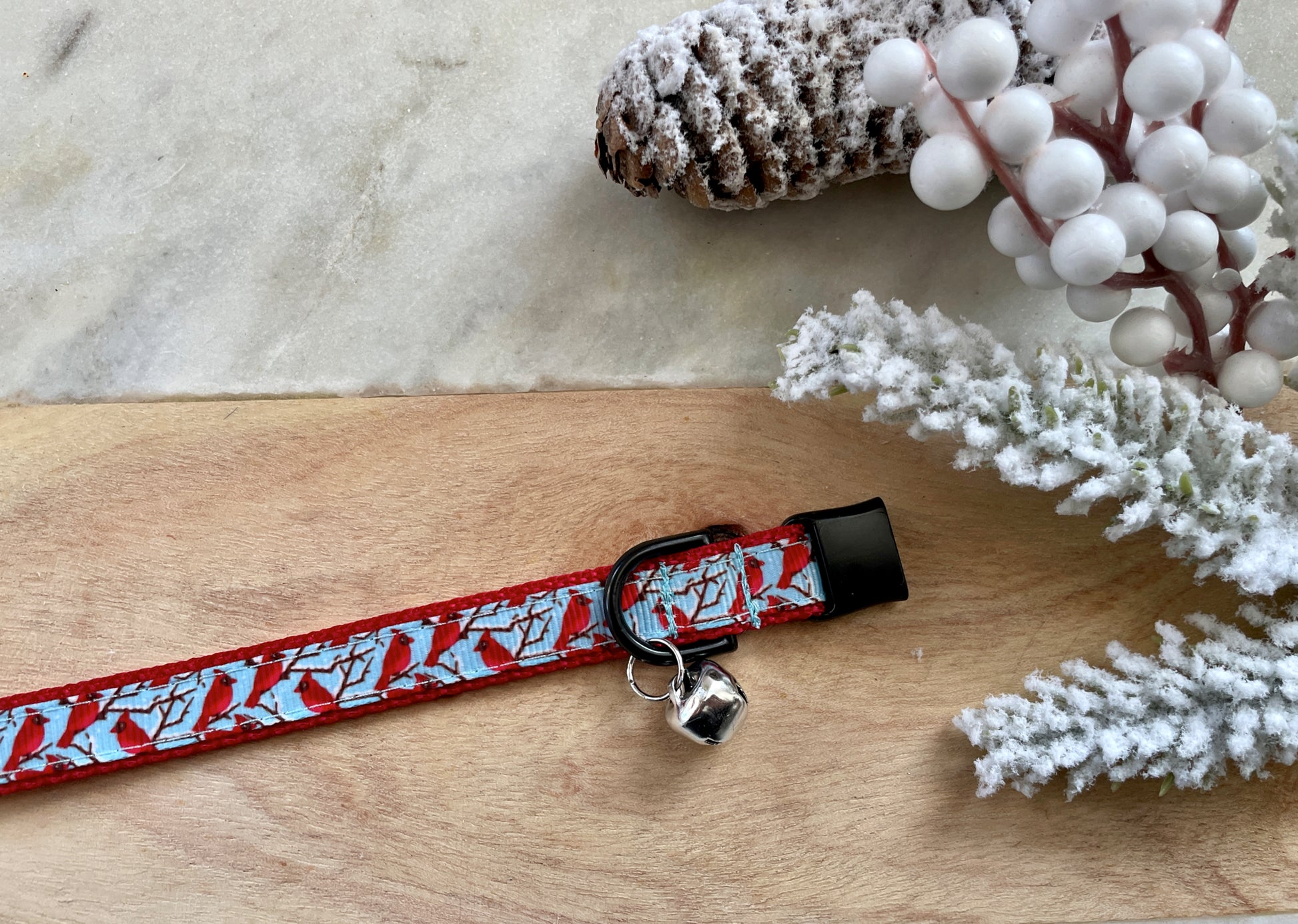 Red Cardinal Cat Collar Breakaway