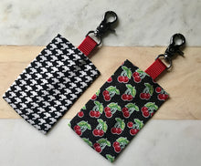 Load image into Gallery viewer, Houndstooth Or Red Cherry Dog Poop Bag Dispenser