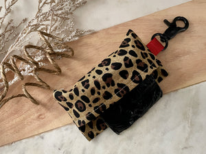 Leopard Bag Holder / Dispenser